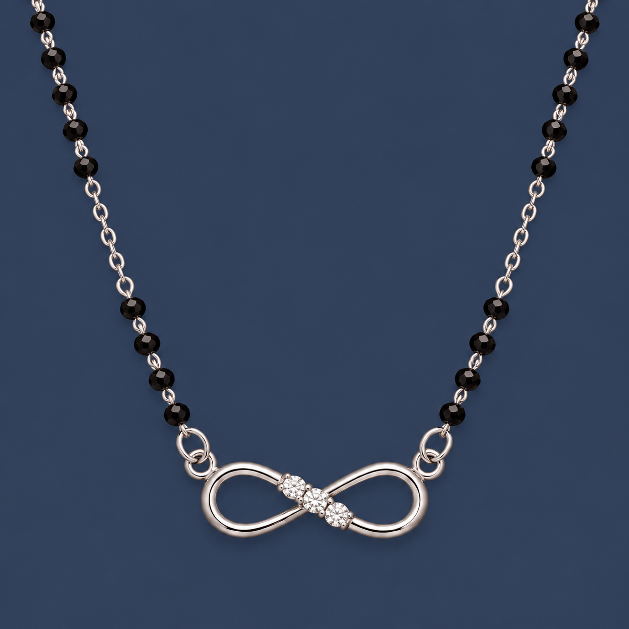 Infinity Sparkle 925 Silver Mangalsutra