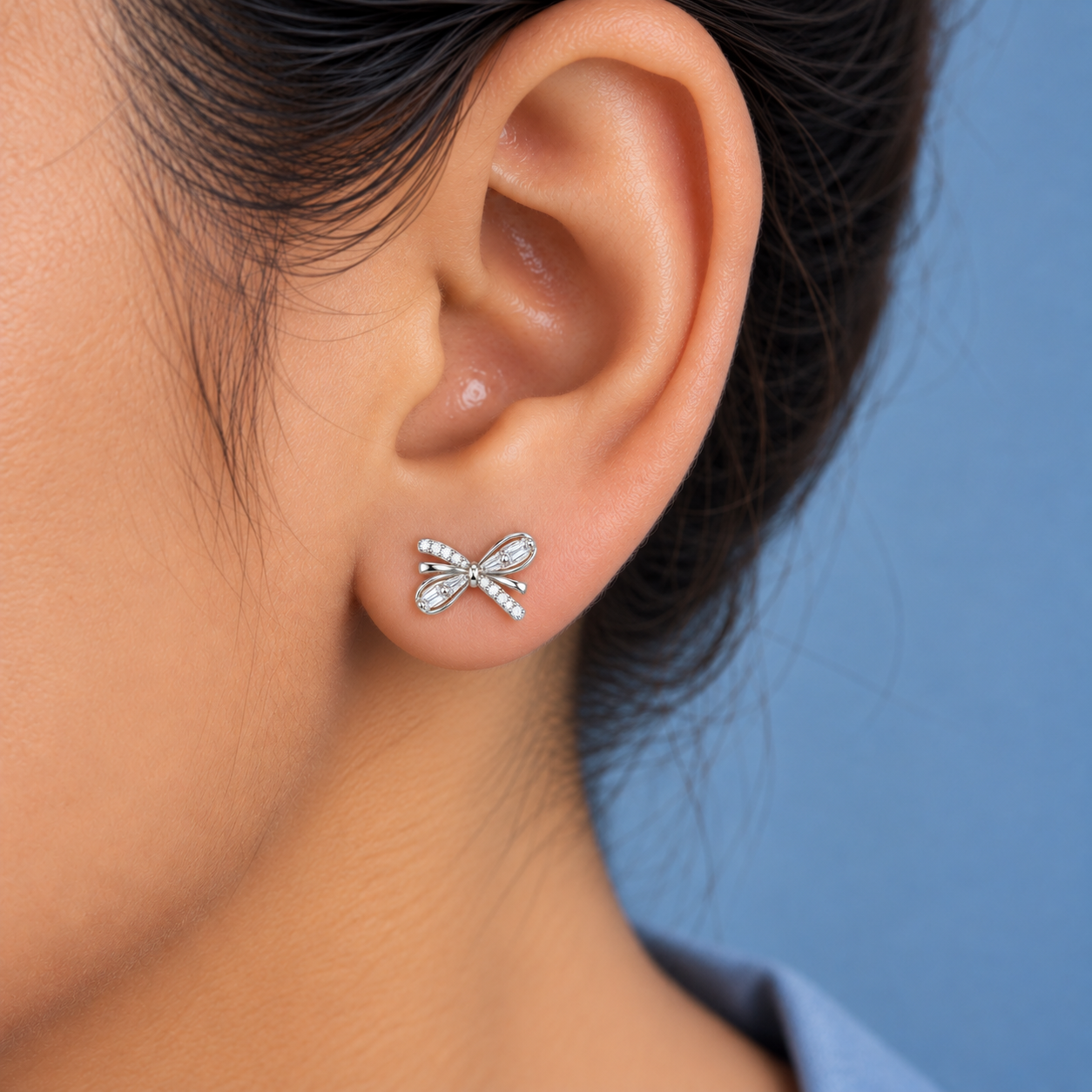 Elegant Dragonfly Design 925 Sterling Silver Stud Earrings
