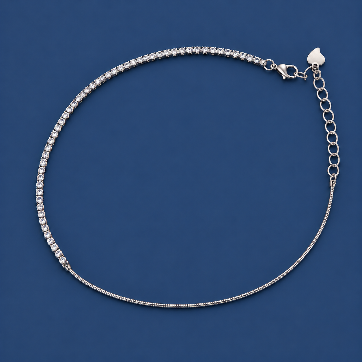 Classic Sparkle 925 Silver Anklet