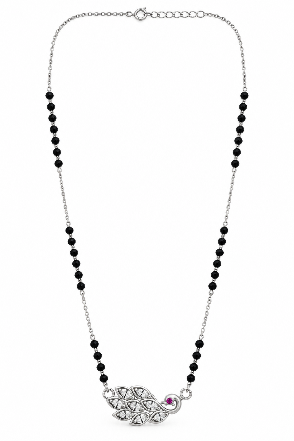 Peacock 925 Silver Mangalsutra